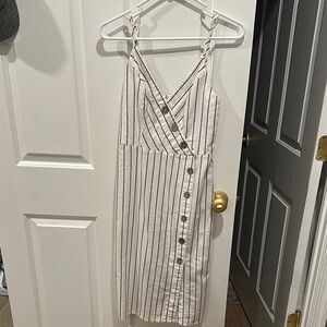 Striped Button-Down Dress